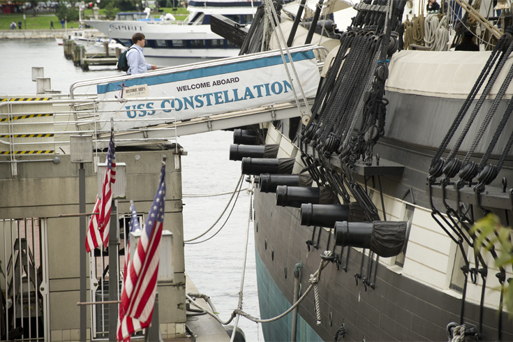 Clamber aboard the USS Constellation.